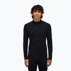 Felpa termica uomo Peak Performance Magic Half Zip Wool-Blend Baselayer black/black