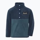Pile felpato bambino Didriksons Monte 6 Half Button mountain blue