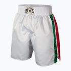 Pantaloncini da boxe in raso da uomo Cleto Reyes bianco/verde/rosso