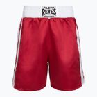Pantaloncini da boxe da uomo Cleto Reyes Satin rosso/bianco