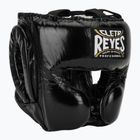 Cleto Reyes Protezioni guancia Casco da boxe in pelle nero