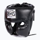 Cleto Reyes Protezioni guancia Casco da boxe in pelle nero