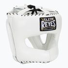 Casco da pugilato Cleto Reyes con visiera a punta in nylon bianco