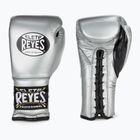 Cleto Reyes guantoni da boxe da allenamento argento