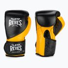 Guantoni da boxe in pelle nera/gialla Cleto Reyes High Precision Training