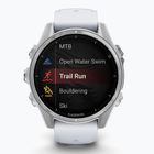 Orologio Garmin Fenix 8 43 mm Amoled silver/white stone