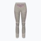 Pantaloni termici da donna X-Bionic Apani 4.0 Merino nero/grigio/rosa