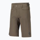 Pantaloncini da ciclismo SCOTT Trail Flow shadow marrone da uomo