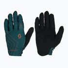 Guanti da ciclismo da uomo SCOTT RC Team aruba green/braze orange