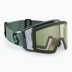 SCOTT React AMP Pro soft verde/nero/amp pro white chrome/pro green occhiali da sci