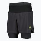 Pantaloncini running uomo SCOTT RC Run Hybrid black/yellow