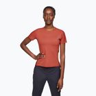 Maglietta da corsa On Running Performance-T da donna color arancio/rubino