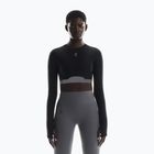 Maglia a maniche lunghe da donna per allenamento On Train Crop black