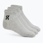 On Running Logo Sock Mid 3 paia grigio erica