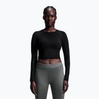 Maglia a maniche lunghe da allenamento da donna On Studio Long-T Crop black