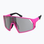 Occhiali da sole SCOTT Pro Shield LS rosa acido/grigio sensibili alla luce