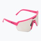 Occhiali da sole SCOTT Sport Shield LS rosa acido/grigio sensibile alla luce