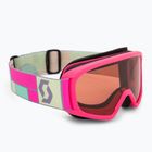 Maschera da sci per bambini SCOTT Witty SGL neon pink/enhancer