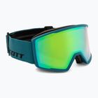 Maschera da sci SCOTT Trace Pro petrol green/green chrome