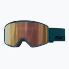 Maschera da sci SCOTT Trace Pro Light Sensitive petrol green/amp ls cinnamon chrome