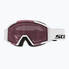 Maschera da sci per bambini SCOTT Shield white/rose