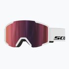 Maschera da sci SCOTT Shield white/amp red chrome