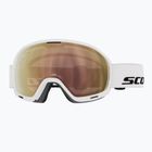 Maschera da sci SCOTT Unlimited II OTG LS white/amp ls cinnamon chrome