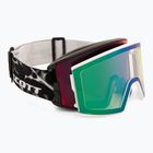 Maschera da sci SCOTT React Light Sensitive granite black/white/amp red chrome