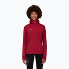Felpa trekking donna Mammut Aconcagua Light ML con cappuccio rosso sangue