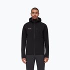 Giacca softshell da uomo Mammut Ultimate Comfort SO con cappuccio nero