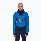 Giacca softshell da uomo Mammut Aenergy SO Hybrid con cappuccio ghiaccio/marino