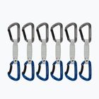 Mammut Workhorse Keylock espressioni di arrampicata 12 cm Quickdraws 6 pezzi grigio/blu