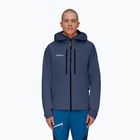 Giacca da pioggia da uomo Mammut Taiss HS con cappuccio marine