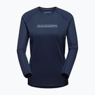 Manica lunga trekking donna Mammut Selun FL Longsleeve Logo marine