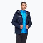 Giacca 3 in 1 da uomo Mammut Convey 3 in 1 HS con cappuccio blu marino/ghiaccio