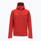 Giacca antipioggia da uomo con cappuccio Mammut Crater Light HS rosso