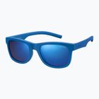 Occhiali da sole Polaroid PLD 8020/S blu/grigio blu multistrato polarizzati per bambini