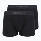 Boxer termici da uomo super.natural Tundra 175 2 paia jet black/jet black
