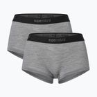 Boxer termici da donna super.natural Tundra 175 Hipser 2 paia sashmere grey melange/cashmere grey melange