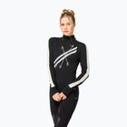 Longsleeve da donna super.natural KryTeeede Col T-Neck Light jet black/white/mountain trail gl/white