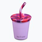 Klean Kanteen Kid's Steel Straw Lid 296 ml tazza con petali di croco