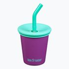 Klean Kanteen Kid's Steel Straw Lid 296 ml tazza di uva frizzante