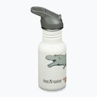 Klean Kanteen Flip Seal Sport Cap Straw 355 ml bottiglia da viaggio per bambini con pattini a forma di dino