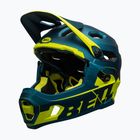 Bell FF Super DH MIPS Spherical casco da bici lucido opaco blu/hiviz