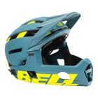 Bell FF Super Air R MIPS Spherical casco da bici blu opaco lucido hi-viz
