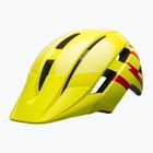 Casco da bici per bambini Bell Sidetrack II strike gloss hiviz/red