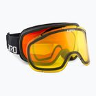 Giro Roam nero wordmark/ambra scarlatto/giallo occhiali da sci