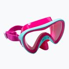 Maschera da snorkeling Mares Turtle rosa/acqua per bambini