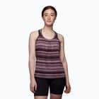 Maglietta trekking donna Black Diamond Integrale Tank mulberry stripe