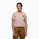 Maglietta donna Black Diamond Faded Crop malva pallido
